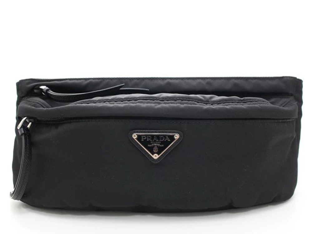 Prada belt bag waist body black